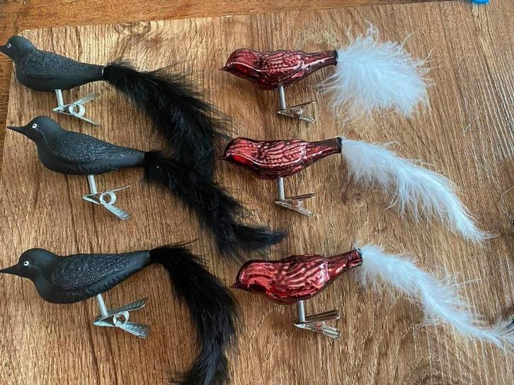 Zwarte Sterren en vogels, Diversen, Kerst, Zo goed als nieuw, Ophalen of Verzenden