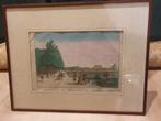 gravure gezigt  Molenwater te Middelburg C G Prost rond 1765, Antiek en Kunst, Ophalen