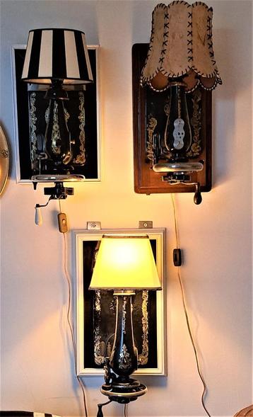 Singer handnaaimachine als wandlamp