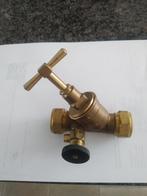 Afsluit/aftap waterkraan 22 mm, Ophalen of Verzenden, Nieuw, Koper, Kraan