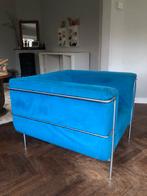 Harvink fauteuil blauw, Ophalen, Gebruikt, 75 tot 100 cm, Metaal
