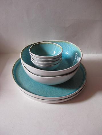 Keramiek servies / blauw glazuur / Cosy & Trendy  beschikbaar voor biedingen