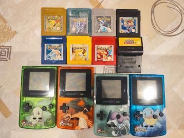 Game Boy Color Pokémon Editions met games  beschikbaar voor biedingen