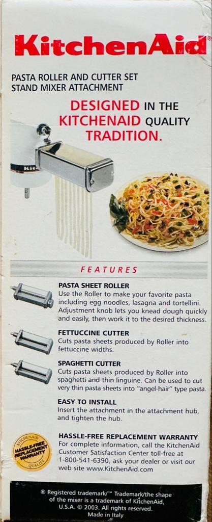 KitchenAid Pasta Set - Nieuwstaat!, Witgoed en Apparatuur, Onderdelen en Toebehoren, Nieuw, Ophalen of Verzenden