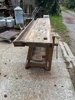 Timmermanswerkbank of industriële houten werkbank sidetable, Ophalen