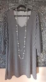 Zwart-wit  tuniekmet houndstooth print van MAGNA A-lijn 5658, Kleding | Dames, Grote Maten, Nieuw, Ophalen of Verzenden, Magna