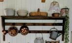 groot oud houten keukenrek, regaal, Antiek en Kunst, Ophalen