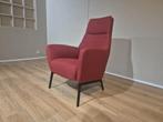 Prominent E101 Fauteuil - Rood - Stof - Design - Nieuwstaat, Voltastraat 21, Barneveld, Prominent, Minder dan 75 cm, Ophalen of Verzenden