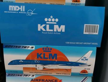 KLM B787-9 Inflight200 '100 Years & KLM MD-11 JC Wings 1:200 beschikbaar voor biedingen