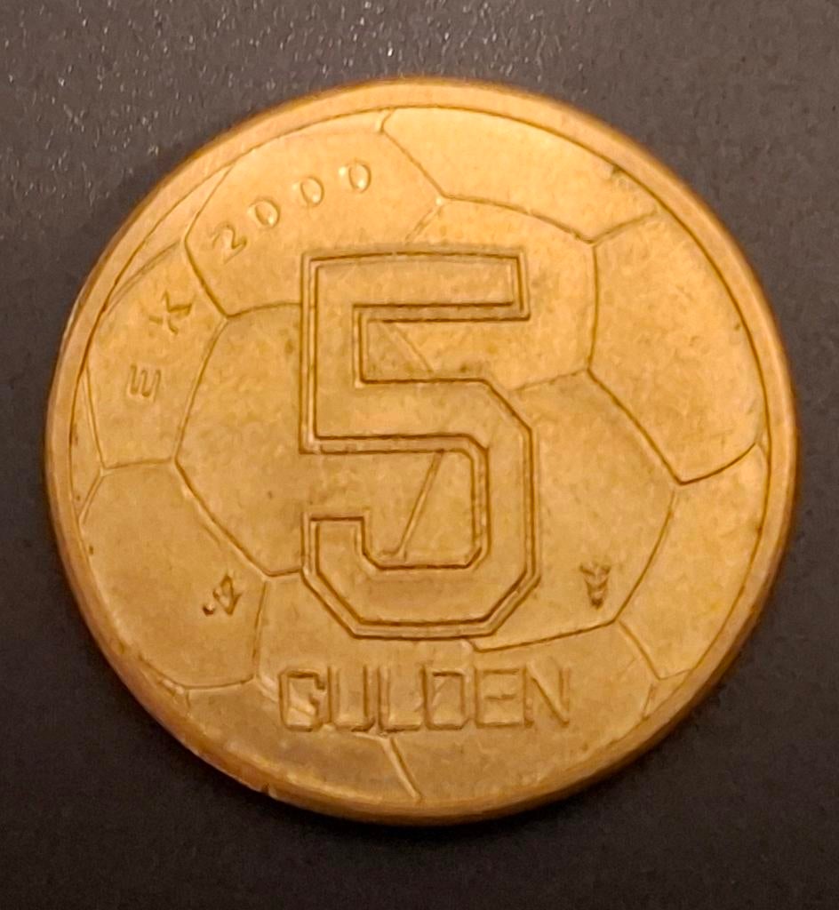 5 Gulden EK 2000 Herdenkingsmunt, Postzegels en Munten, Munten | Nederland, Ophalen of Verzenden, Koningin Beatrix, 5 gulden, Losse munt