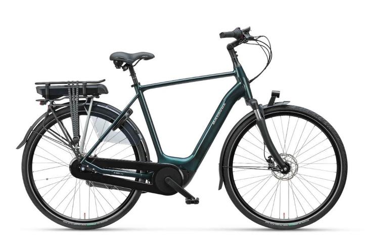 Batavus Finez E-go Active Plus heren e-bike, Fietsen en Brommers, Elektrische fietsen, Nieuw, Batavus, 51 tot 55 cm, 50 km per accu of meer