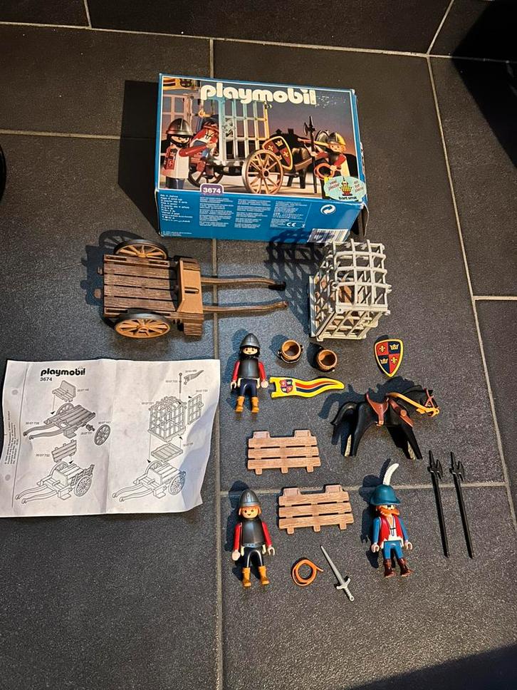 Zeldzame Playmobil ridder-set 3674, Kinderen en Baby's, Speelgoed | Bouwstenen, Zo goed als nieuw, Ophalen of Verzenden