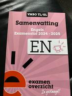Samenvatting Engels VMBO TL/GL Examenstof 2024-2025, Ophalen of Verzenden, Gelezen, VMBO, Engels