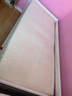 Bed inclusief lattenbodem en matras, Huis en Inrichting, Slaapkamer | Bedden, 90 cm, Gebruikt, Eenpersoons, Wit
