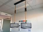 Hanglamp (inclusief dimbare LED lampen), Huis en Inrichting, Ophalen, Betonlook, Zo goed als nieuw, Metaal