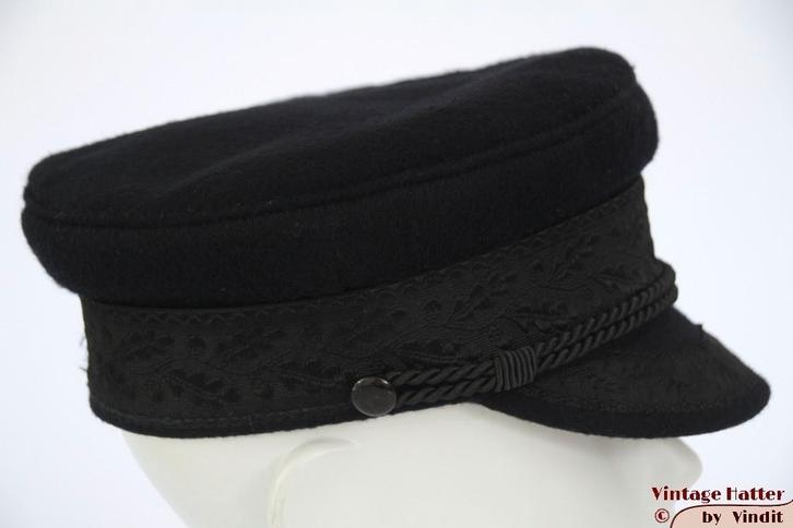 Vintage Kapiteinspet Prinz Heinrich zwart 53 = XXS unisex, Kleding | Dames, Hoeden en Petten, Gedragen, Pet, 55 cm (S, 6⅞ inch) of minder