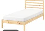 Houten Eenpersoonsbed IKEA tarva, Huis en Inrichting, Ophalen, 90 cm, Eenpersoons, Beige