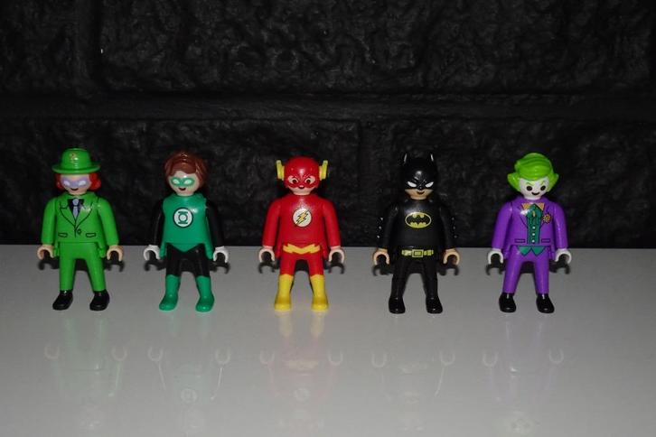 10 - Super helden Kinder Surprise Ei - set A, Kinderen en Baby's, Speelgoed | Playmobil, Gebruikt, Ophalen of Verzenden