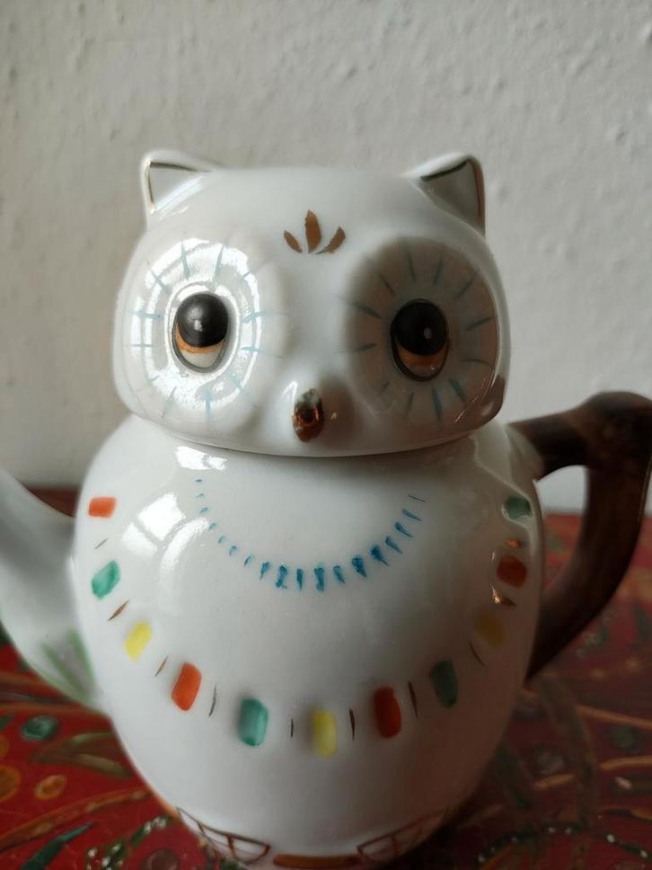 Prachtig theepotje 'uil', Huis en Inrichting, Keuken | Servies, Zo goed als nieuw, Verzenden