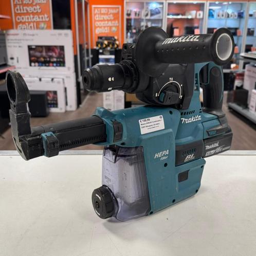 Makita DHR243 Combihamer + DX07 Afzuiging | Zie tekst, Doe-het-zelf en Verbouw, Gereedschap | Boormachines, Zo goed als nieuw
