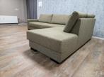 Prachtig Olijf Groene Gemeleerd Kleur Hoekbank, Huis en Inrichting, Info@banxtel.nl, Verzenden, Hoekbank, Hoekbank