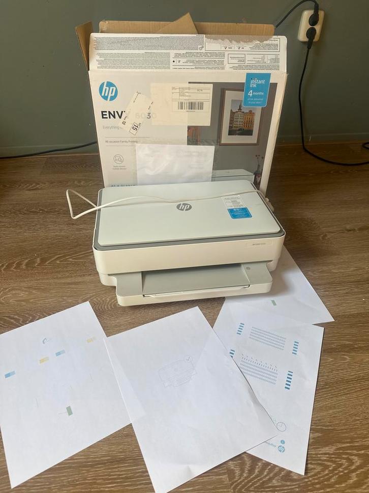 HP Envy 6000 Serie Printer gratis, Computers en Software, Printers, Gebruikt, All-in-one, Inkjetprinter, Kleur printen, Draadloos