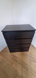 Zwart dressoir  een wit met 4 lades, Ophalen, 100 tot 150 cm, Zo goed als nieuw, 3 of 4 laden