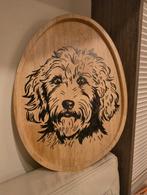 Labradoodle hond op hout, Verzenden, Nieuw