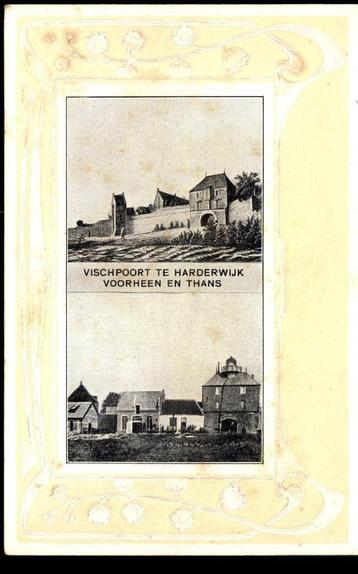 Harderwijk (Gld.), Vischpoort, met reliëfsierrand ca. 1898 beschikbaar voor biedingen