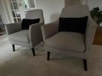 2 FAUTEUILS TAUPE KLEUR, Huis en Inrichting, Stoelen, Ophalen, Gebruikt, Twee, Bruin