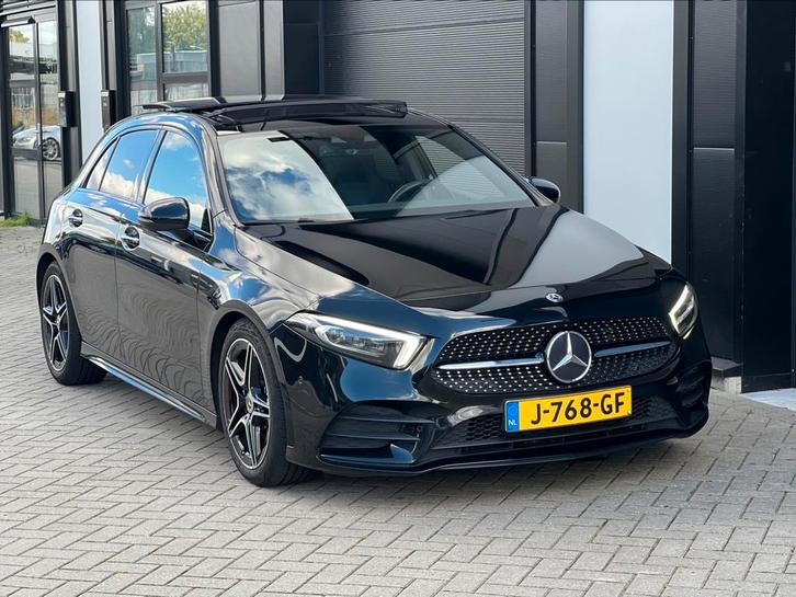 Mercedes-Benz A-Klasse A180 136pk7G-DCT 2020Zwart Pano Full, Auto's, Mercedes-Benz, Bedrijf, A-Klasse, ABS, Achteruitrijcamera