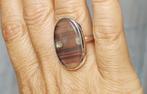 925 zilveren ring met natuurlijke Multi Fluoriet steen, Sieraden, Tassen en Uiterlijk, Ringen, O.T., Beige, Nieuw, Ophalen of Verzenden