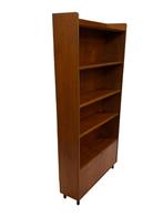 Vintage Teakhouten Boekenkast Deens Design Jaren 60, Met plank(en), Gebruikt, 200 cm of meer, Vintage