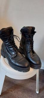Mjus laarsjes,  enkellaarzen, boots, schoenen, gevoerd 41, Ophalen of Verzenden, Gedragen, Zwart