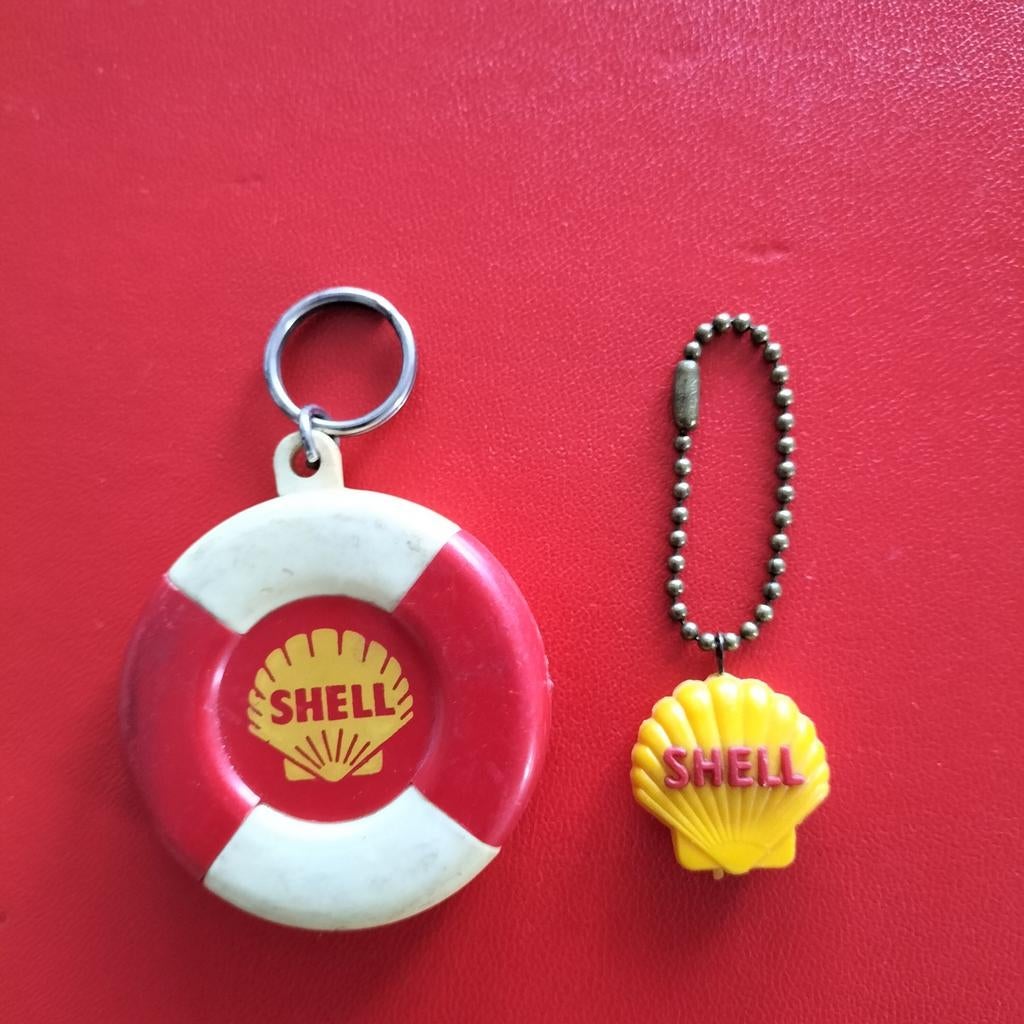Sleutelhangers Shell Zeldzaam 2x, Ophalen of Verzenden