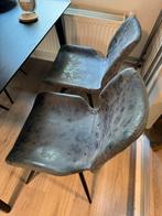 4 eetkamer stoelen, Ophalen of Verzenden, Zo goed als nieuw, Blauw