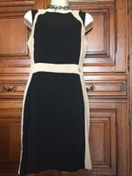 Sam & Diago jurk, maat M/L, nieuw, beige zwart, getailleerd, Kleding | Dames, Zwart, Nieuw, Ophalen of Verzenden, Boven de knie