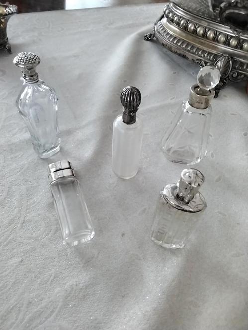 Antieke parfum flesjes., Antiek en Kunst, Antiek | Glas en Kristal, Ophalen of Verzenden
