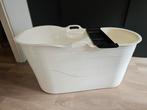 Bath Bucket XL Wit met accessoires, Huis en Inrichting, Badkamer | Badkamermeubels, Ophalen, Overige typen, 50 tot 100 cm, Zo goed als nieuw