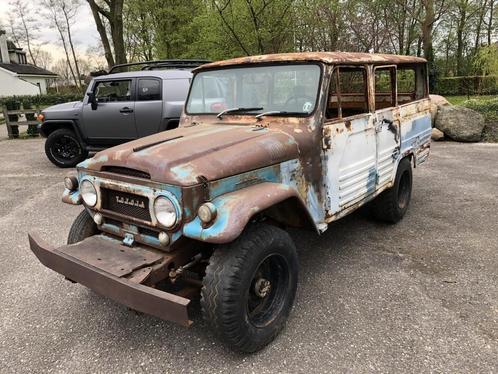 Toyota Land Cruiser  Fj45LV 1967, Auto diversen, Schadeauto's, Handgeschakeld, Benzine, Blauw