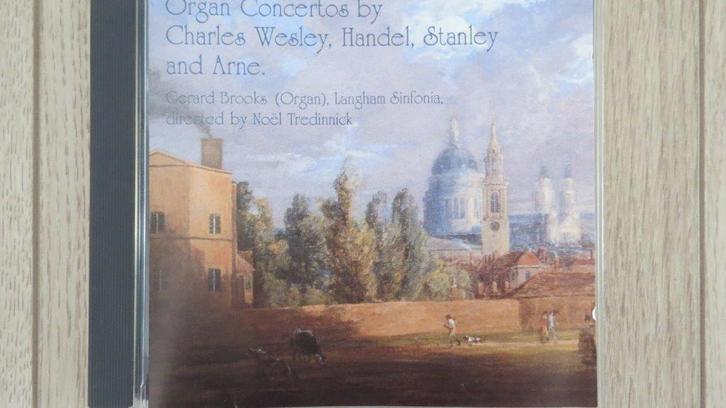 Cd orgel: Gerard Brooks, Organ Concertos by Wesley, Handel, Cd's en Dvd's, Cd's | Klassiek, Zo goed als nieuw, Kamermuziek, Classicisme