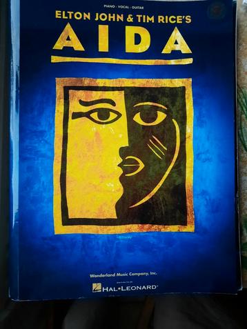 piano-vocal-guitar: Elton John & Tim Rice’s-- Aida--netjes