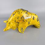 Otto Keramik stier – geel en oranje glazuur – keramiek, Ophalen of Verzenden
