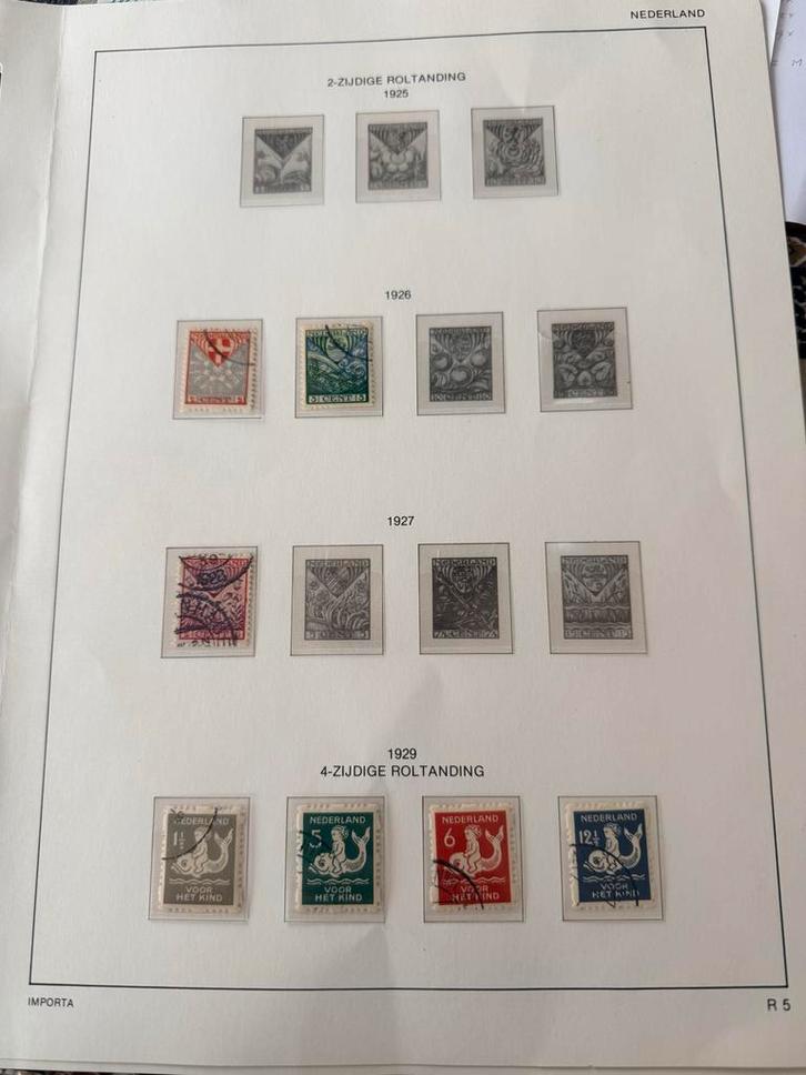 Nederland Postzegels Roltanding 1926-1929 Gestempeld, Postzegels en Munten, Postzegels | Nederland, Gestempeld, T/m 1940, Ophalen of Verzenden