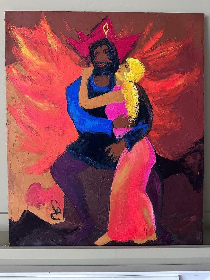 Andre Castinel schilderij, Antiek en Kunst, Kunst | Schilderijen | Modern, Ophalen