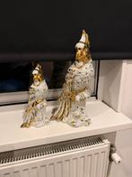 Twee kakatoe beelden wit met goud en stenen, Ophalen, Zo goed als nieuw, Dier