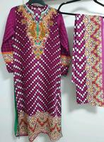 Maat S indiase kameez dupetta jurk katoen paars, Kleding | Dames, Ophalen of Verzenden, Zo goed als nieuw, Maat 36 (S), Paars