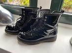 Leren Laarzen Lak Veterboots meisjes maat 30 ZGAN zwart, Meisje, Ophalen of Verzenden, Laarzen, Zo goed als nieuw