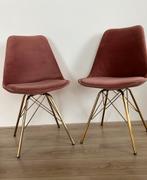 Kick velvet stoel oud roze, Huis en Inrichting, Stoelen, Ophalen of Verzenden, Zo goed als nieuw, Overige kleuren, Twee