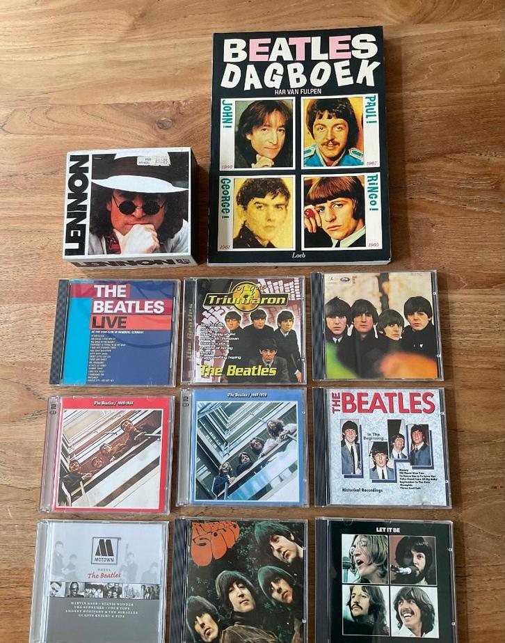 Beatles verzameling cd’s Lennon boxset live let it be rubber, Cd's en Dvd's, Cd's | Pop, Zo goed als nieuw, 1960 tot 1980, Boxset